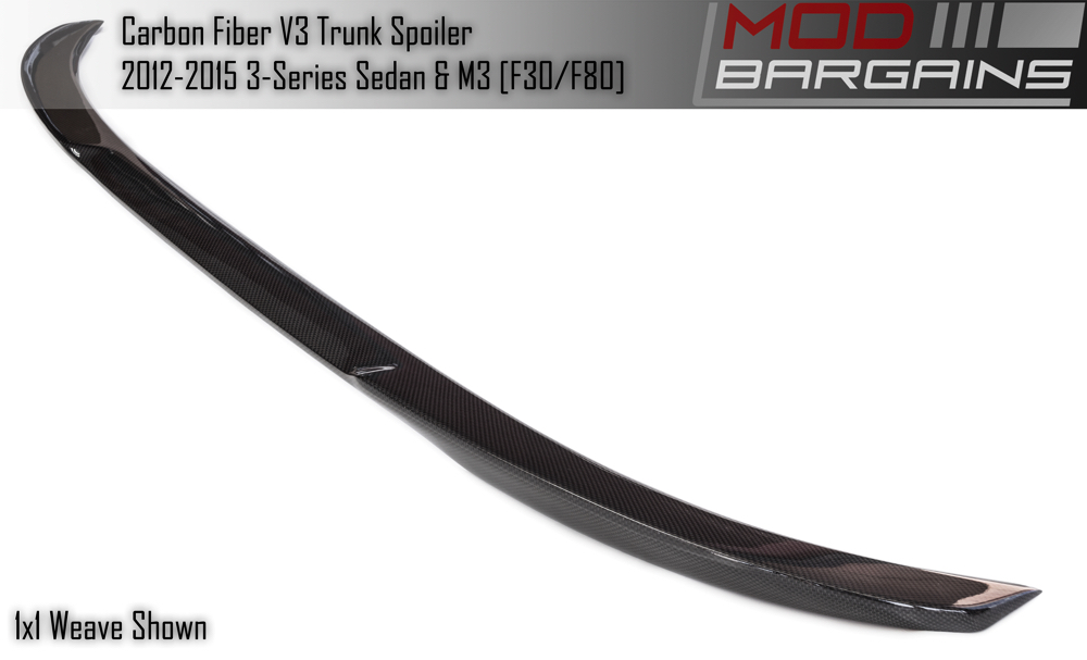 Carbon Fiber V3 Trunk Spoiler for BMW F30 BMTS3005